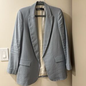 Zara Men's Blazer in Soft Gray